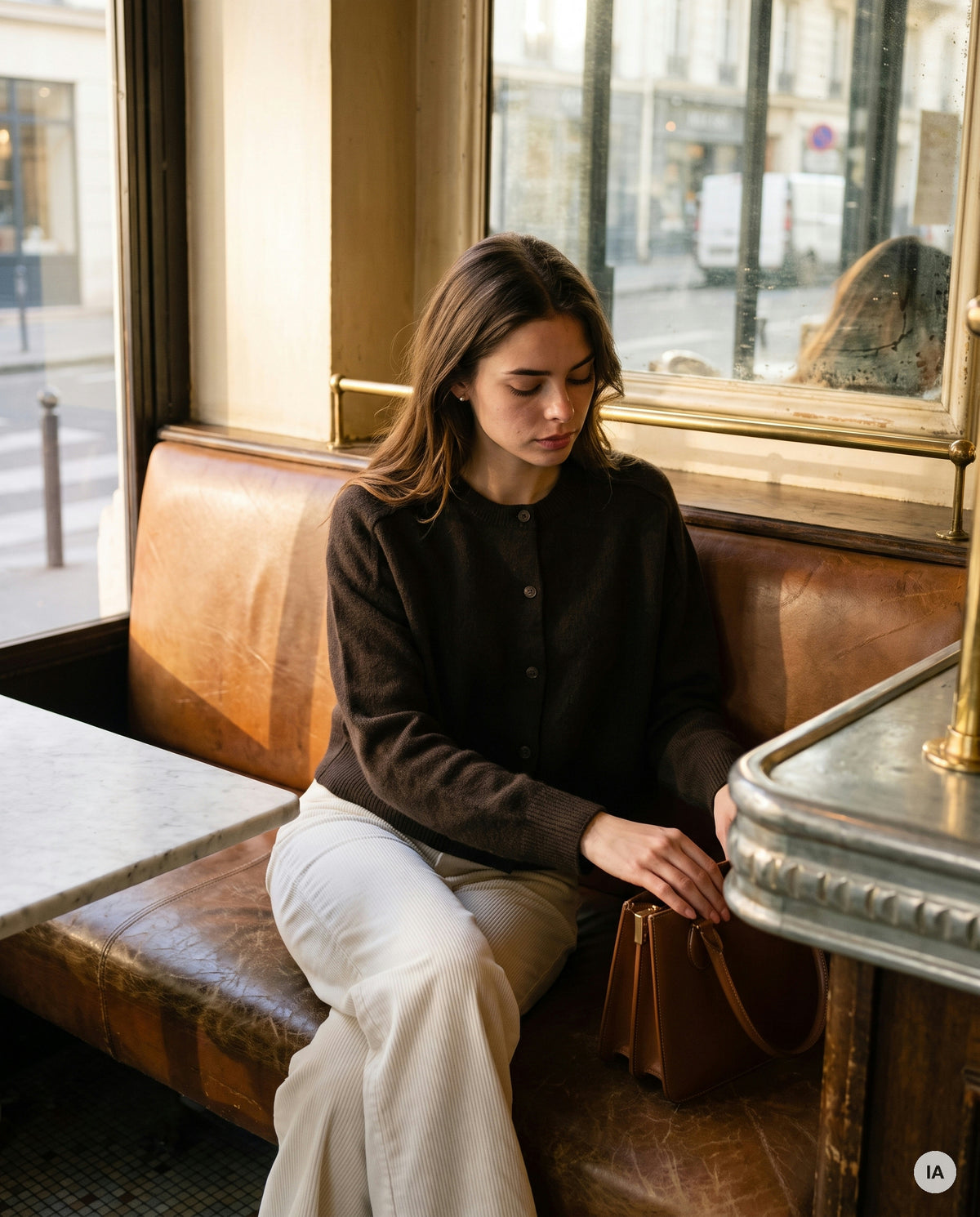 GILET AZMARA CHOCOLAT - ORFEO Gilet — Image générée par IA