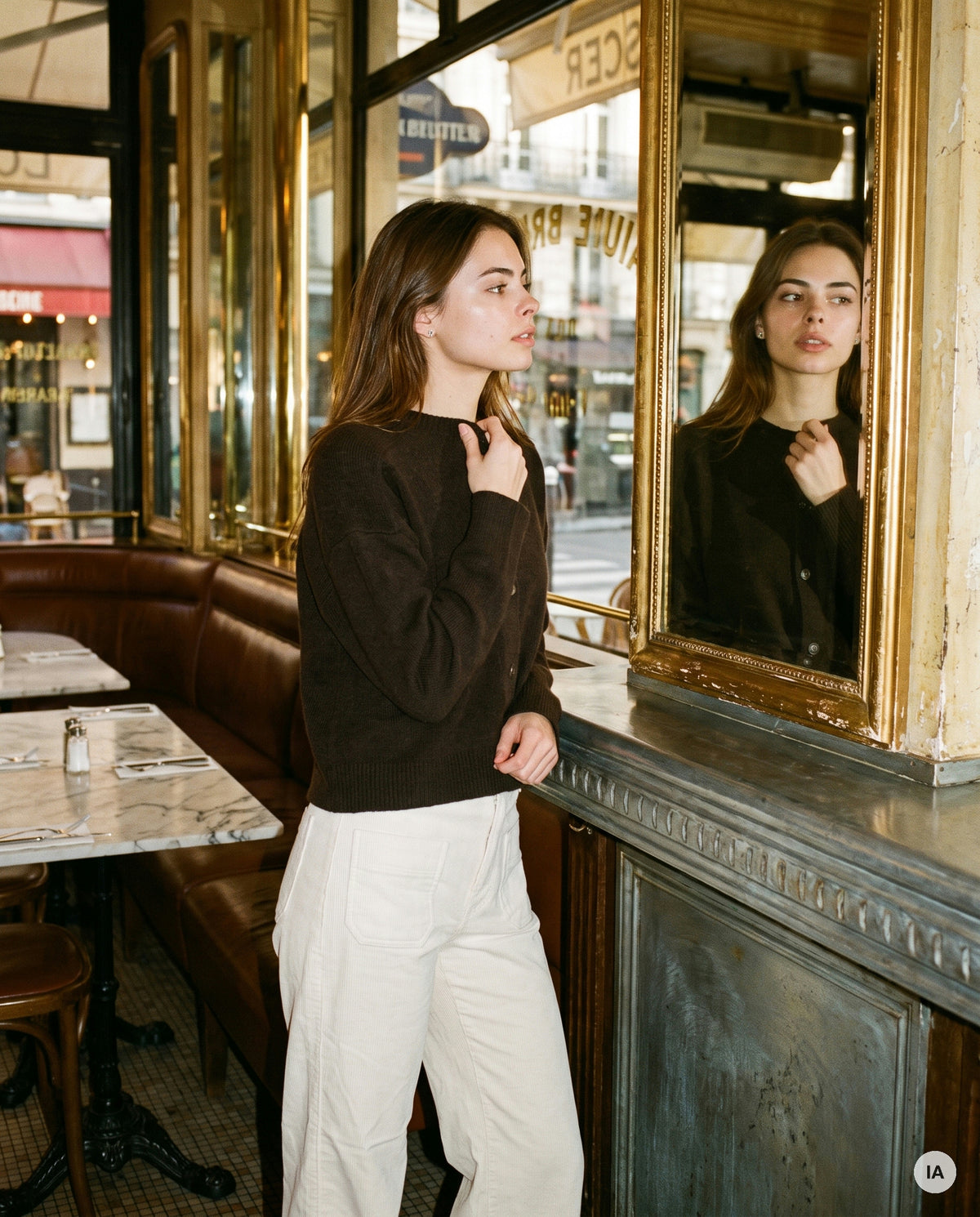 GILET AZMARA CHOCOLAT - ORFEO Gilet — Image générée par IA