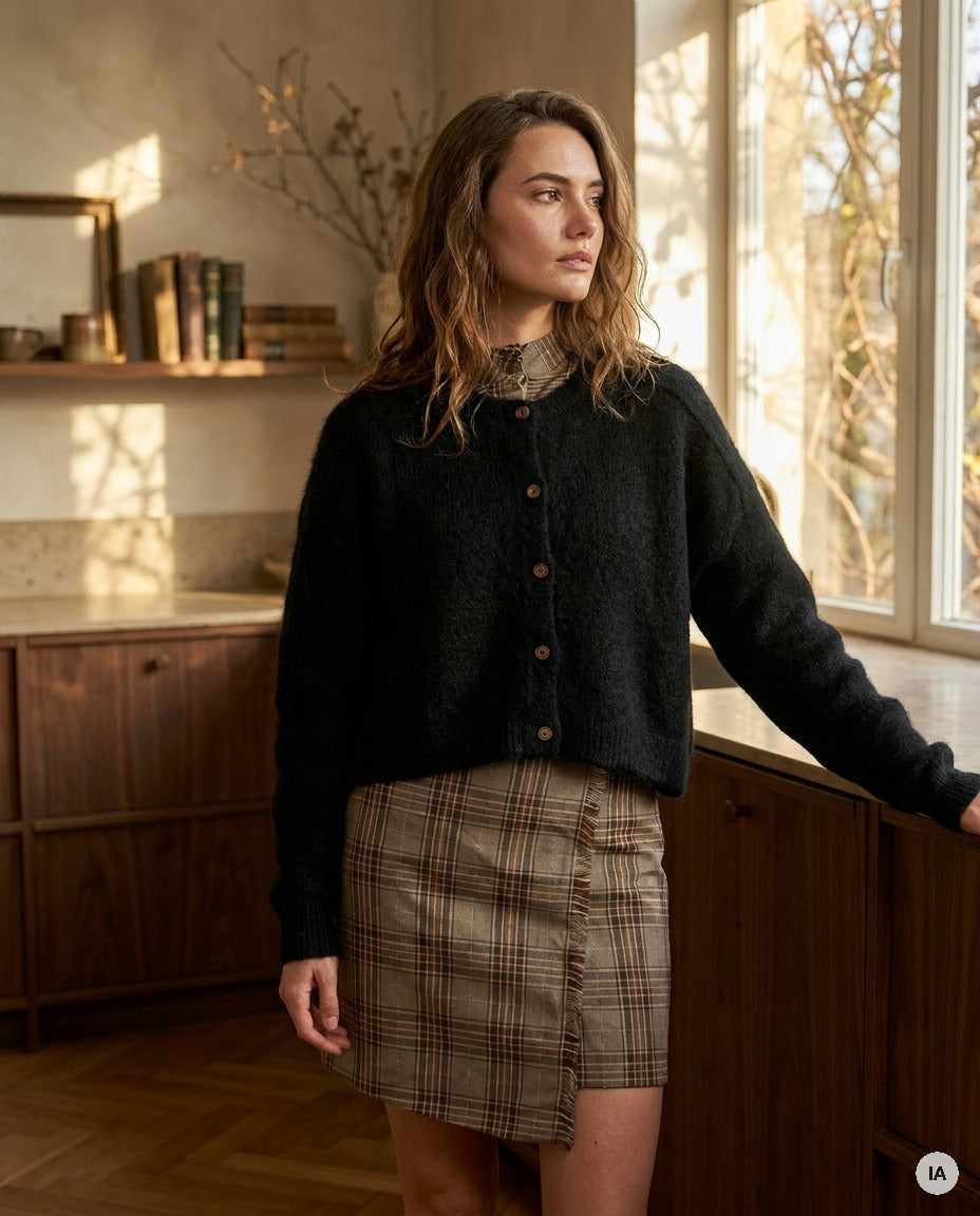 GILET AZMARA NOIR - ORFEO Pull — Image générée par IA
