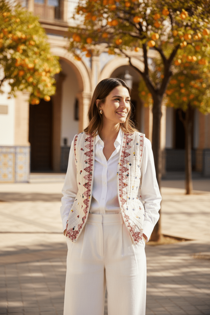 Gilet Krisna ROSE - W STUDIO Gilet