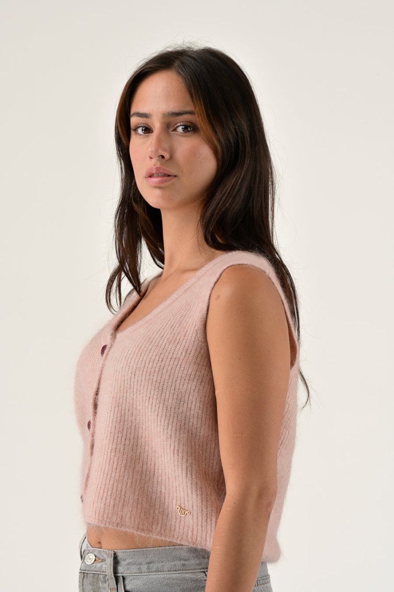GILET ORIANE ROSE - ORFEO GILET