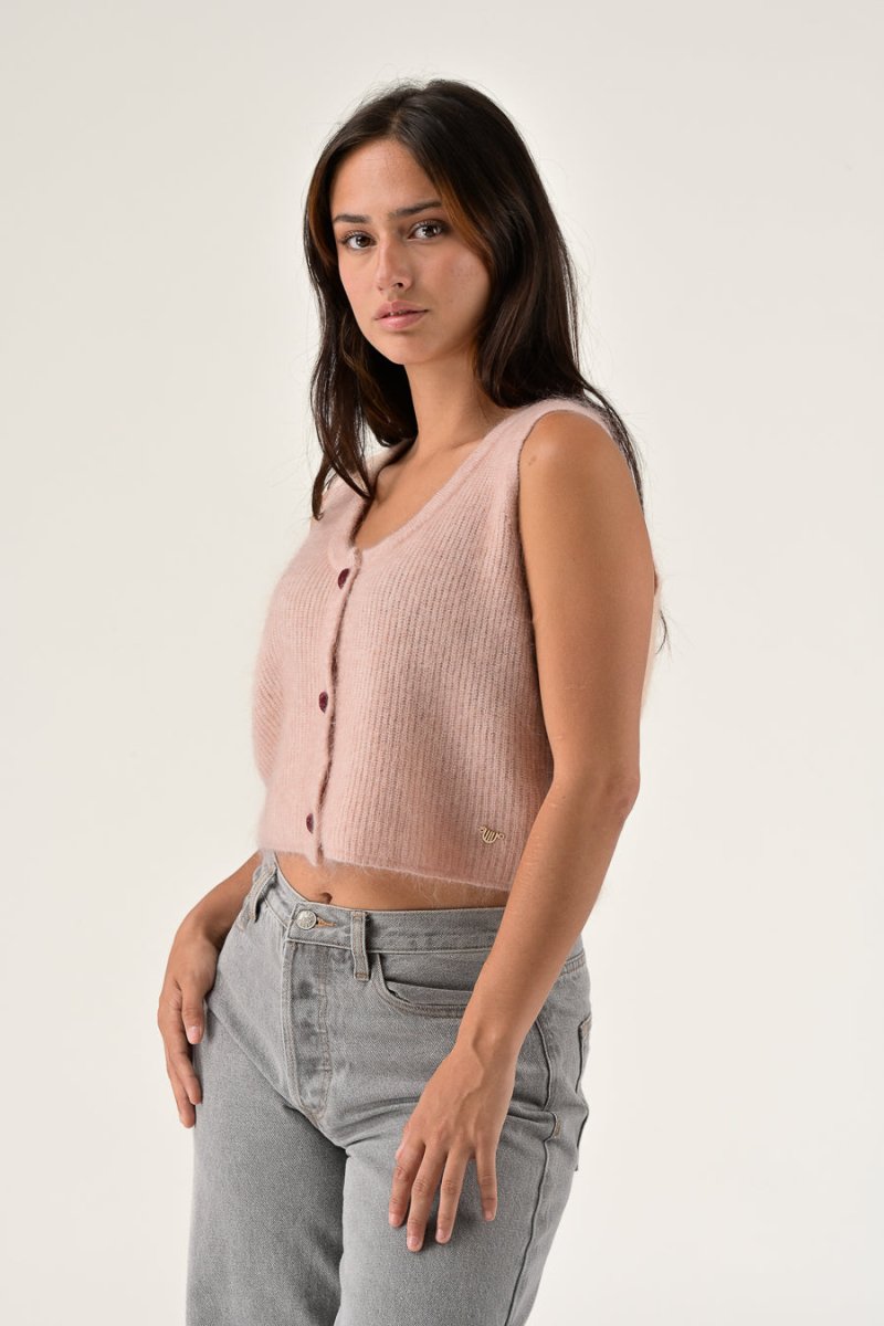 GILET ORIANE ROSE - ORFEO GILET