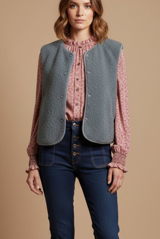 Gilet Perrine Gris - CHARLIOR Gilet