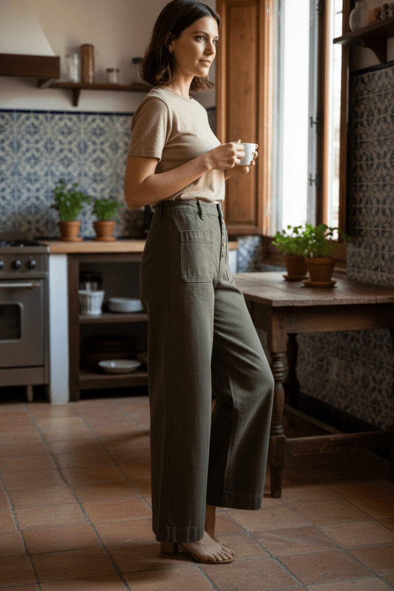 JEAN ATLANTA KAKI F - LA PETITE ETOILE Pantalon
