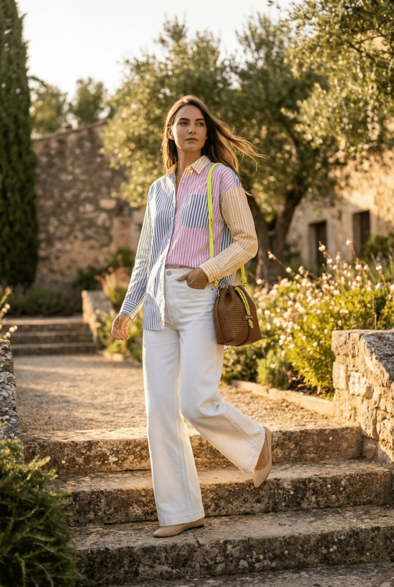 JEAN ATLANTA BEIGE - LA PETITE ETOILE Pantalon