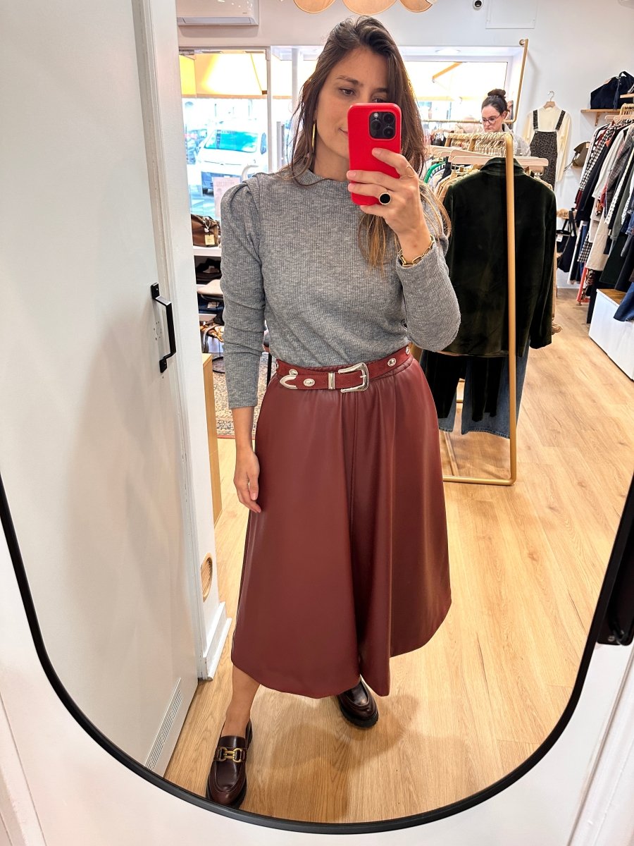 Jupe Selena BORDEAUX - OPULLENCE Jupe