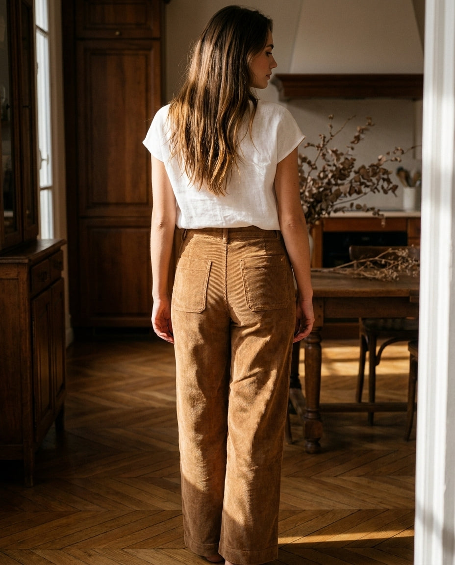 PANTALON ATLANTY CAMEL - LA PETITE ETOILE PANTALON