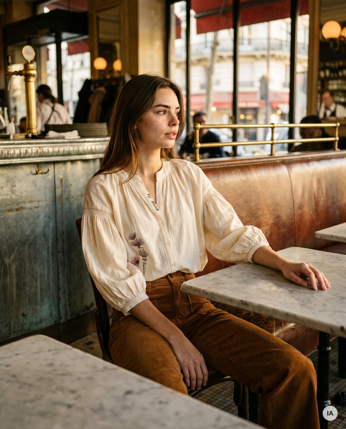 PANTALON CANELLE POLLEN - ORFEO Pantalon — Image générée par IA