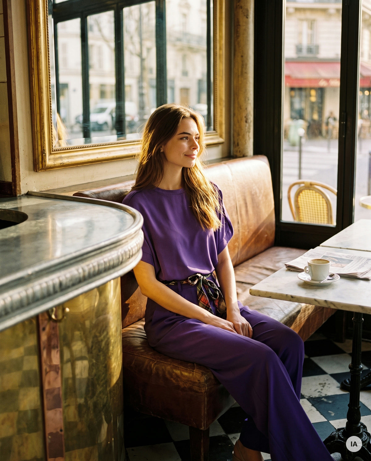PANTALON CHARLIE VIOLET - ORFEO Pantalon — Image générée par IA