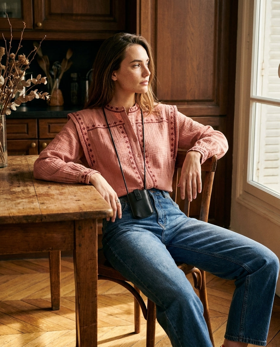 PANTALON JOELY DENIM - MINUIT DOUZE PANTALON