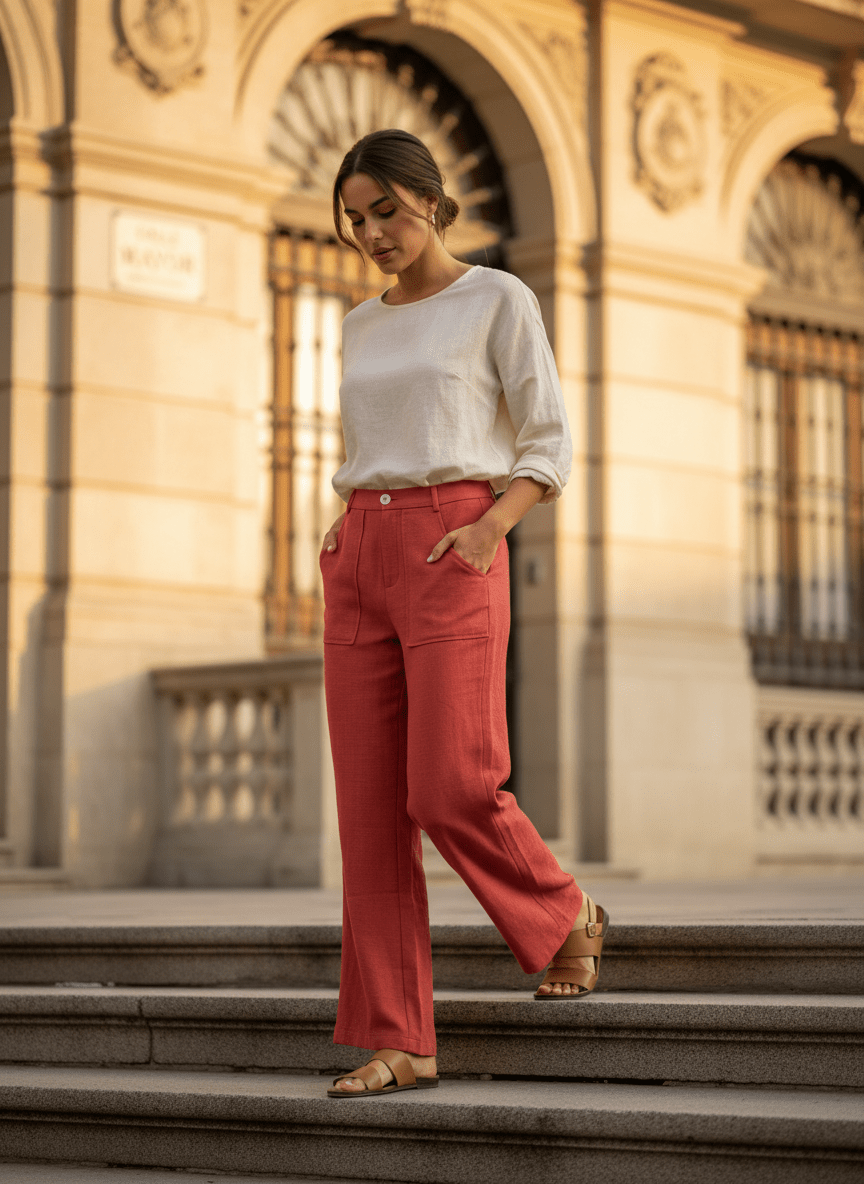 Pantalon Judith RED - THE KORNER PANTS