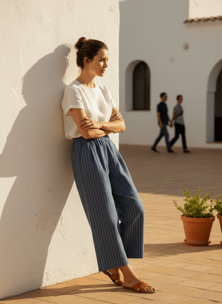 Pantalon Lennon BLEU - W STUDIO Pantalon