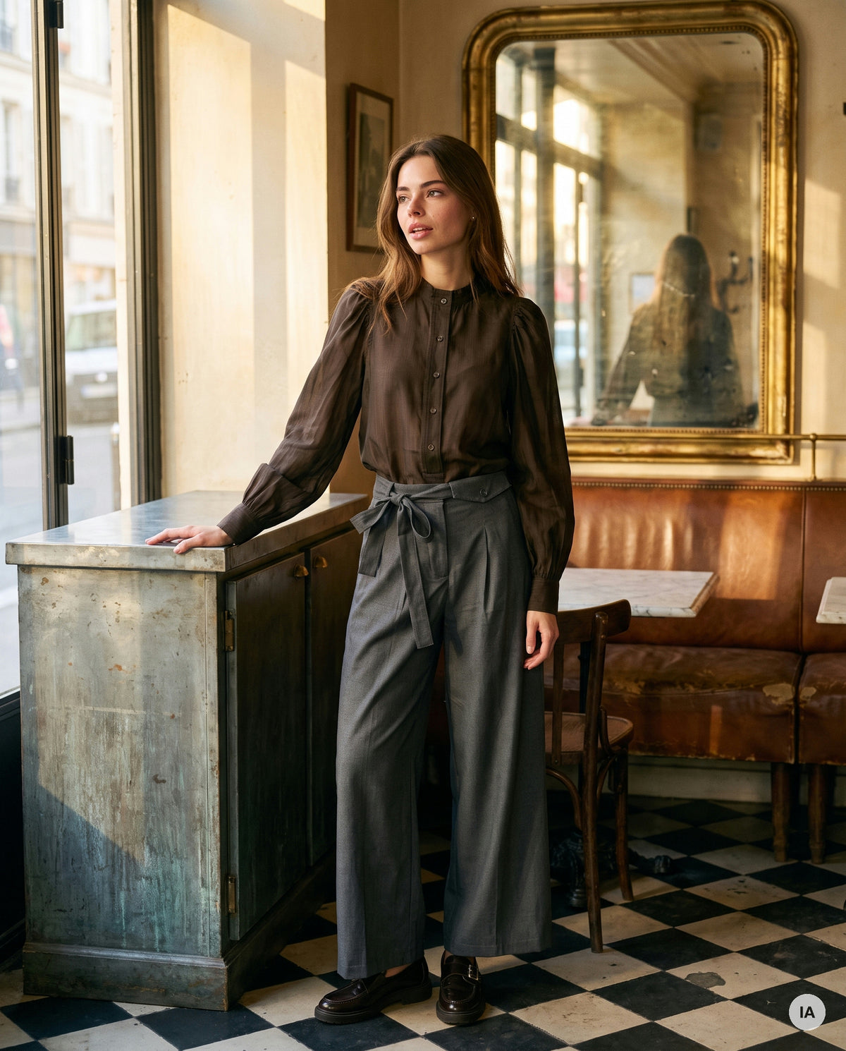 PANTALON MYRIAM GRIS - ADORE Pantalon — Image générée par IA