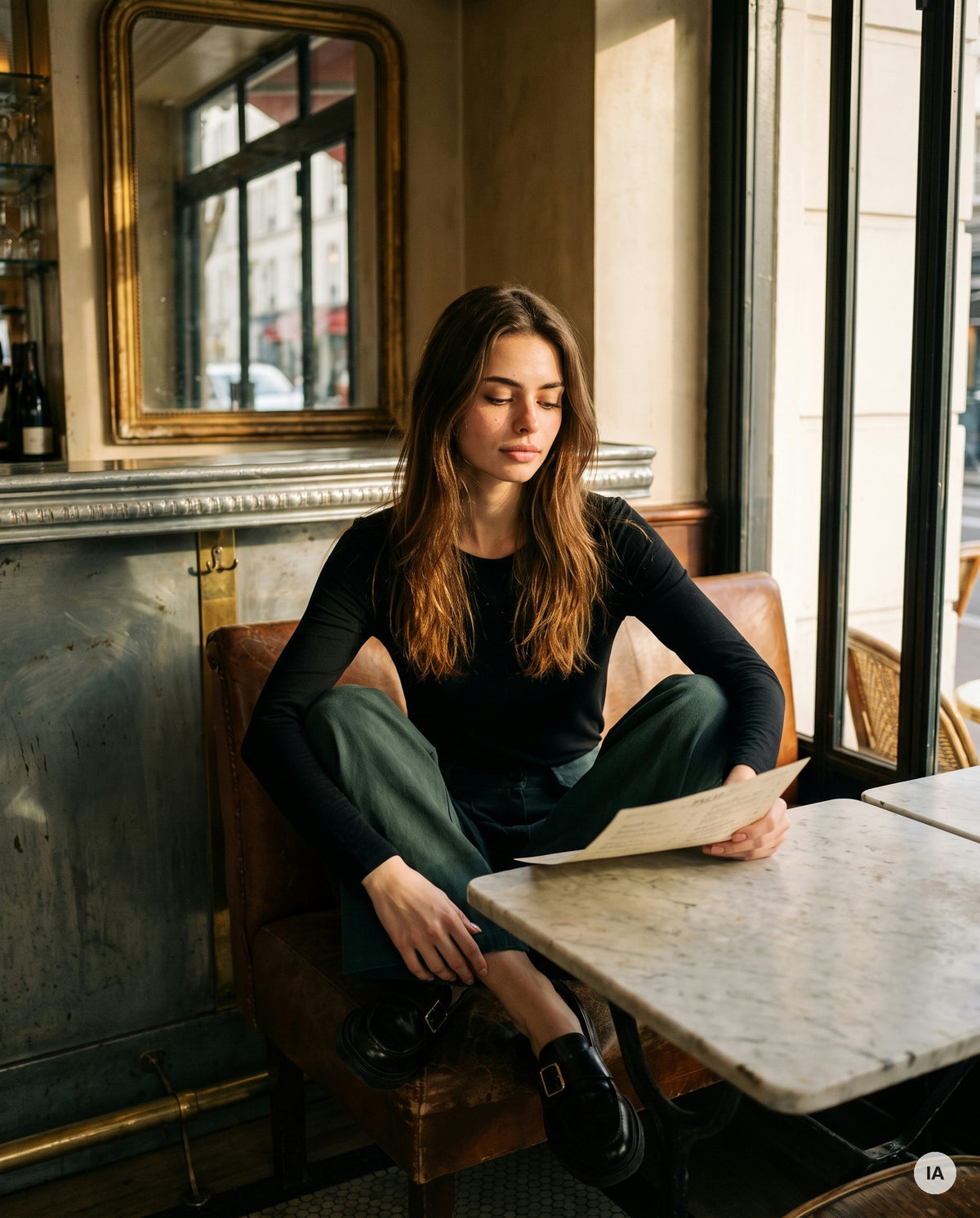 PANTALON MYRIAM VERT - ADORE Pantalon — Image générée par IA
