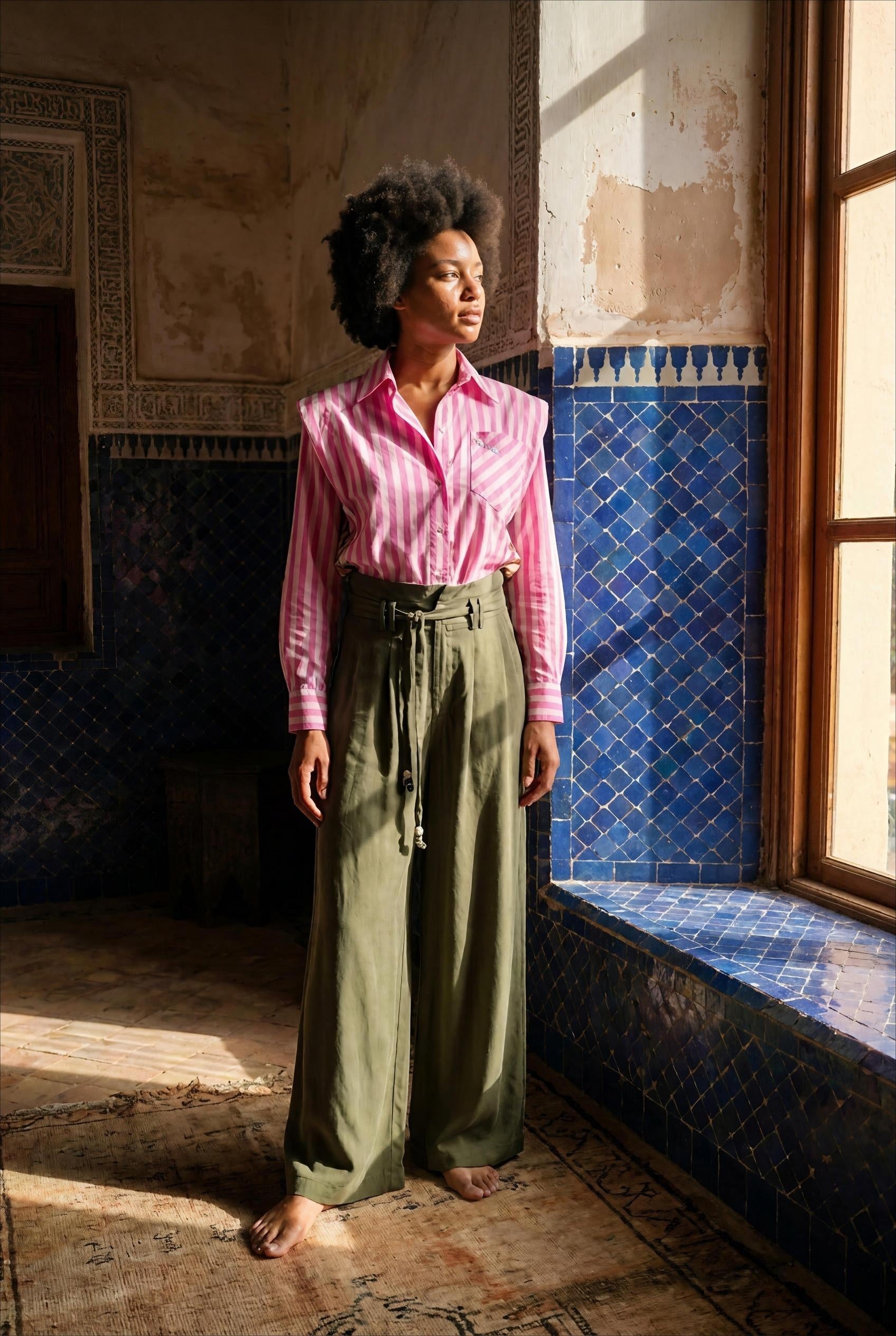 PANTALON NAMI KAKI - ORFEO PANTALON