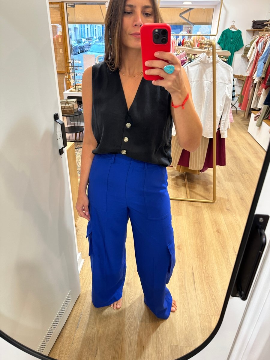 Pantalon Pakyla BLEU ELETRIC - ANGE Pantalon