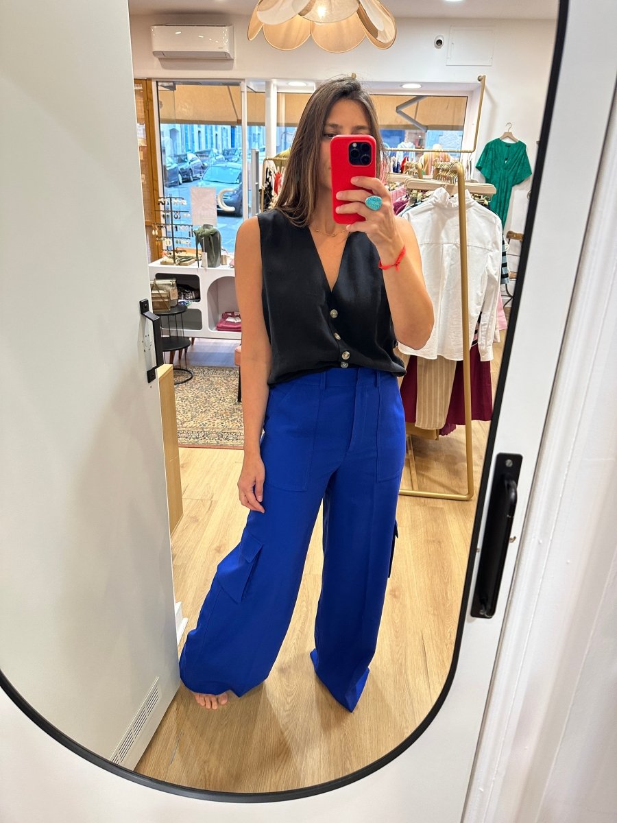 Pantalon Pakyla BLEU ELETRIC - ANGE Pantalon