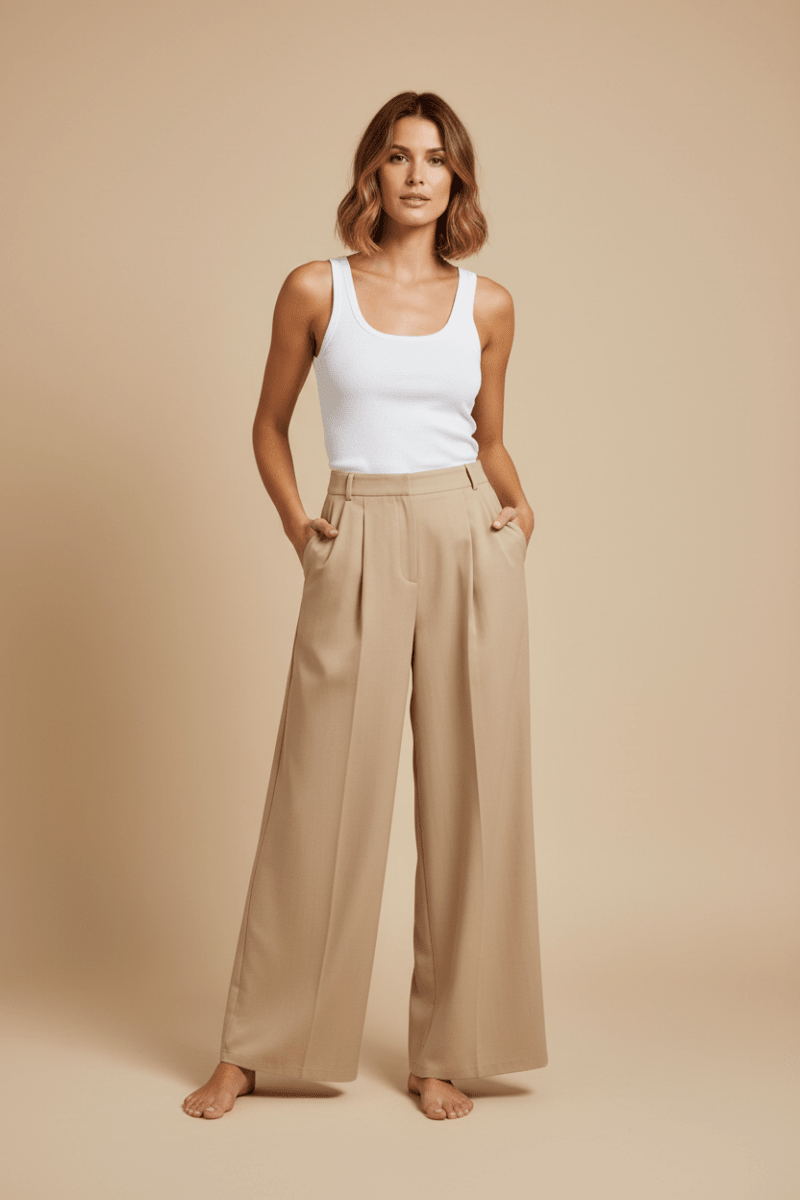 PANTALON PALINE Beige - LA PETITE ETOILE PANTALON