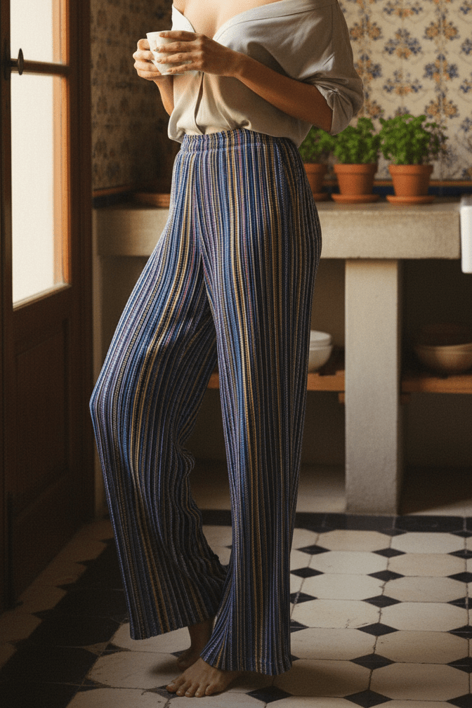 Pantalon Paulo RAYURES SAMBA - LAUREPLUSMAX Pantalon