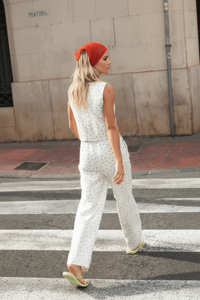 PANTALON PAVAR DAISY BLANC - LAUREPLUSMAX Pantalon