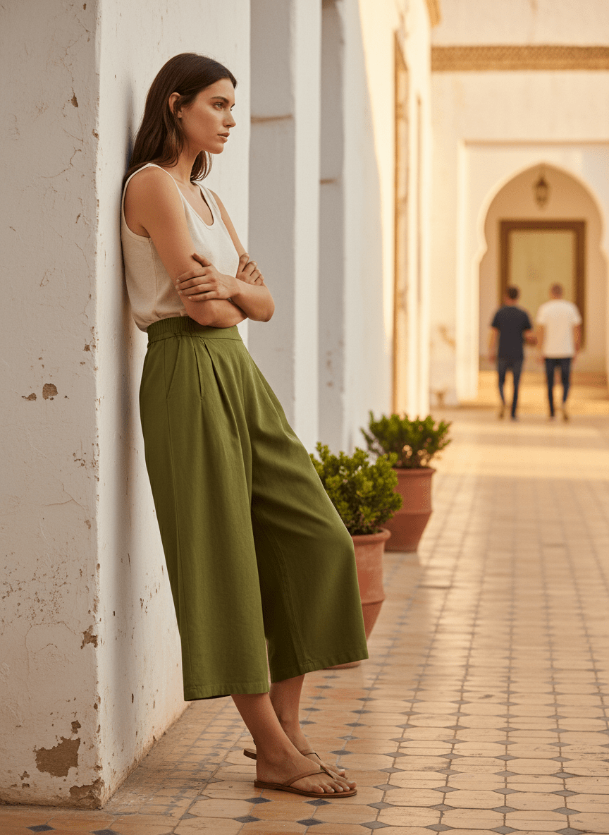 Pantalon Roma KAKI - W STUDIO Pantalon