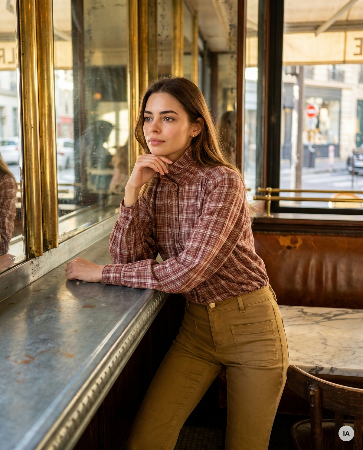 PANTALON SONNY BEIGE - LA PETITE ETOILE Jeans — Image générée par IA
