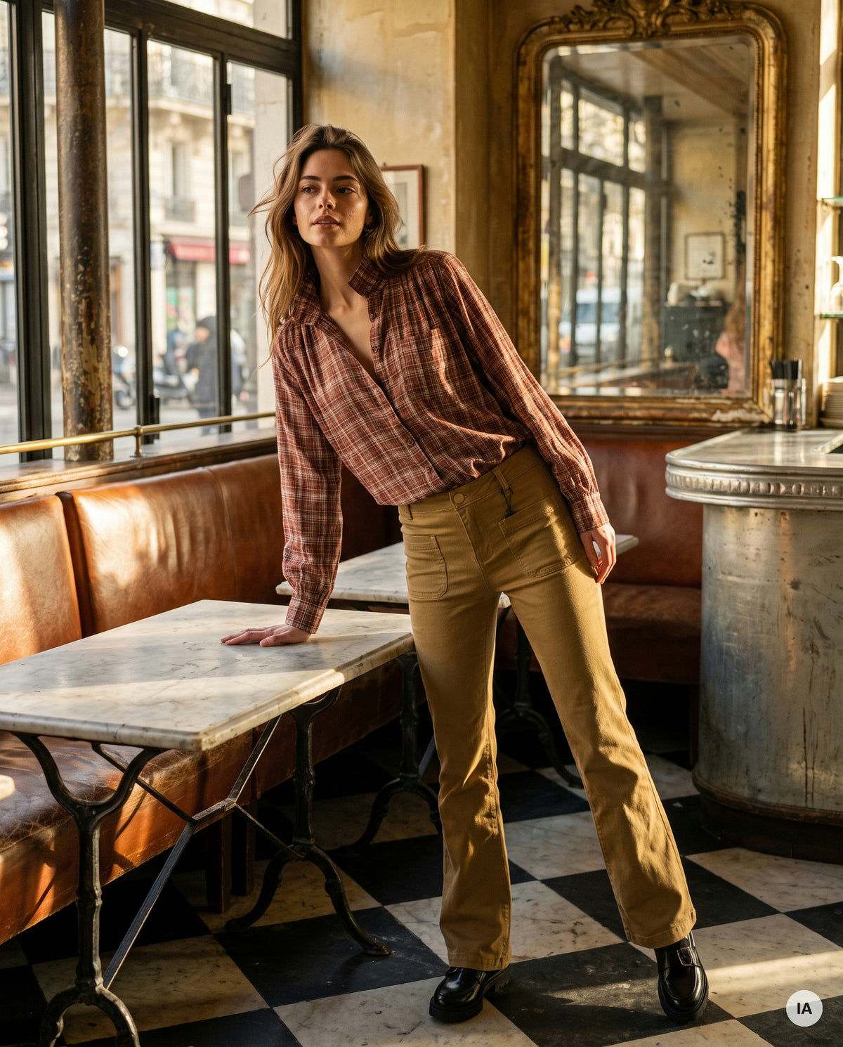 PANTALON SONNY BEIGE - LA PETITE ETOILE Jeans — Image générée par IA