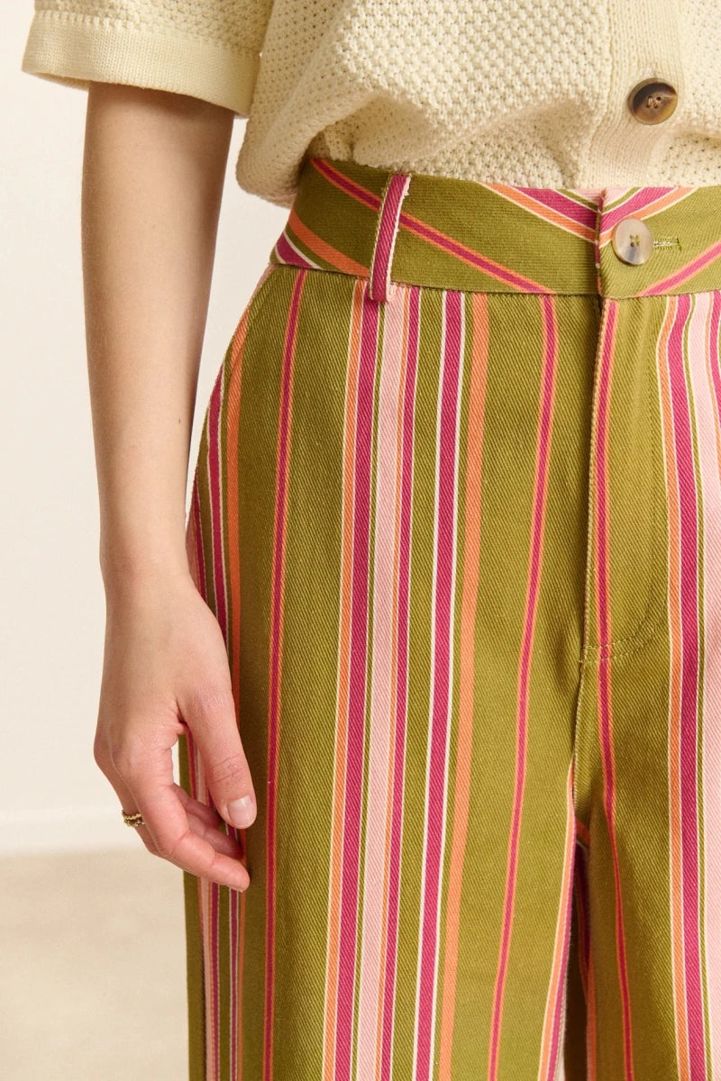 PANTALON VICTORINE KAKI - GARANCE PANTALON
