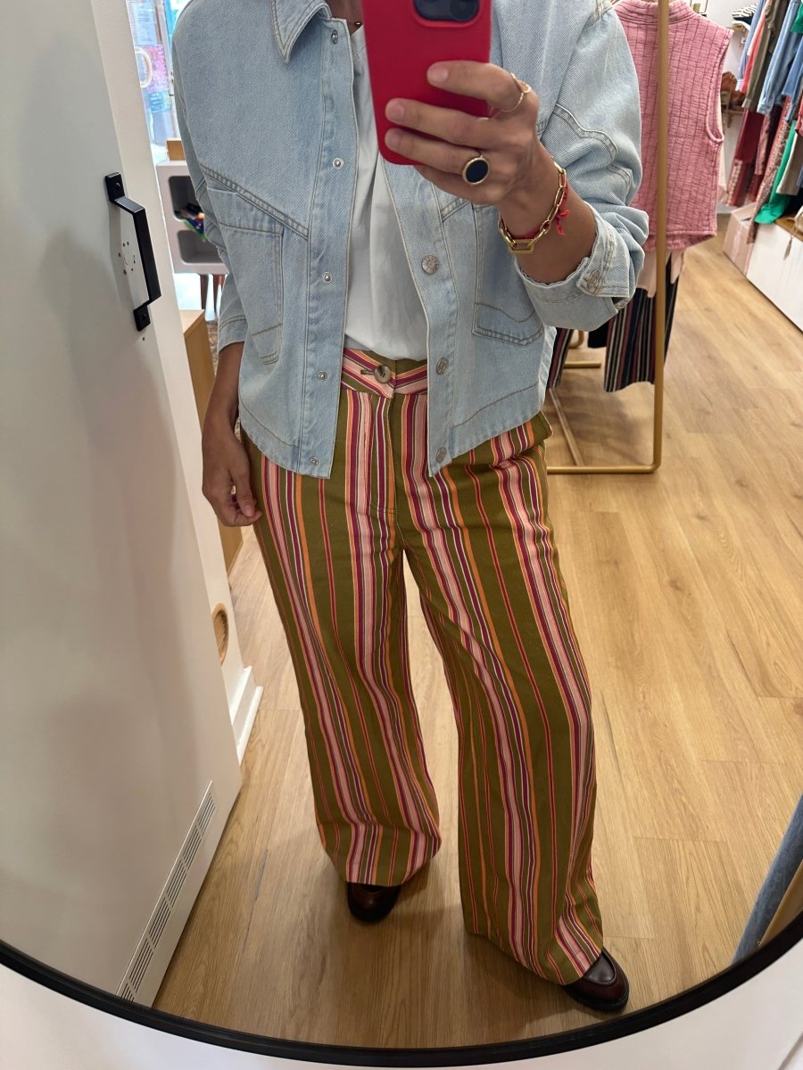 PANTALON VICTORINE KAKI - GARANCE PANTALON