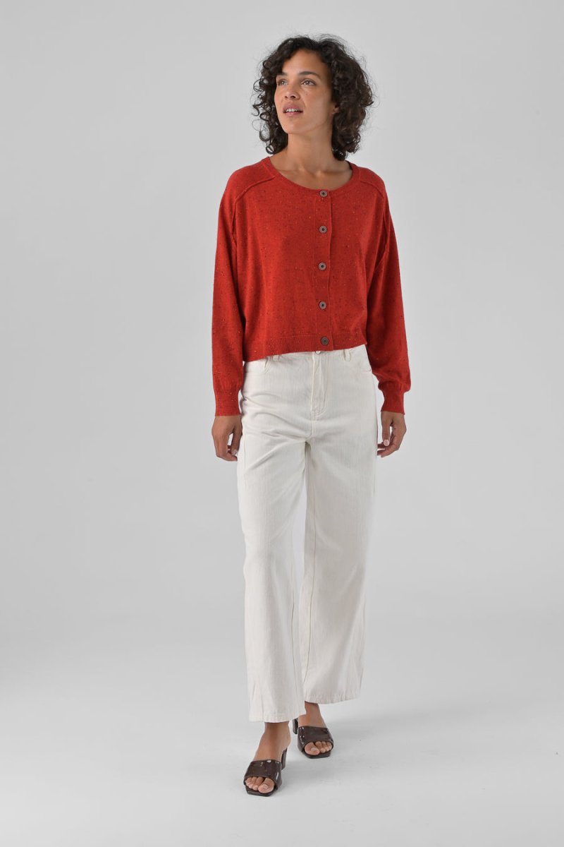 PANTALON VINCIANE ECRU - ORFEO PANTALON