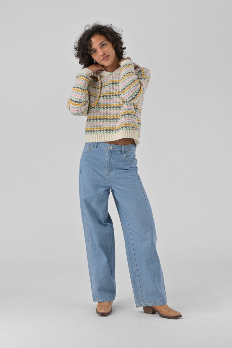 PANTALON VINCIANE DENIM - ORFEO PANTALON