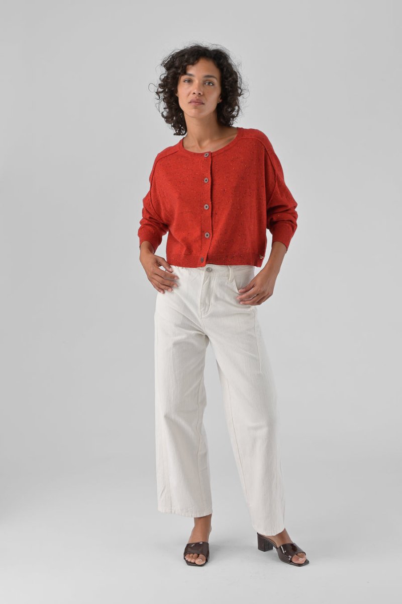 PANTALON VINCIANE ECRU - ORFEO PANTALON