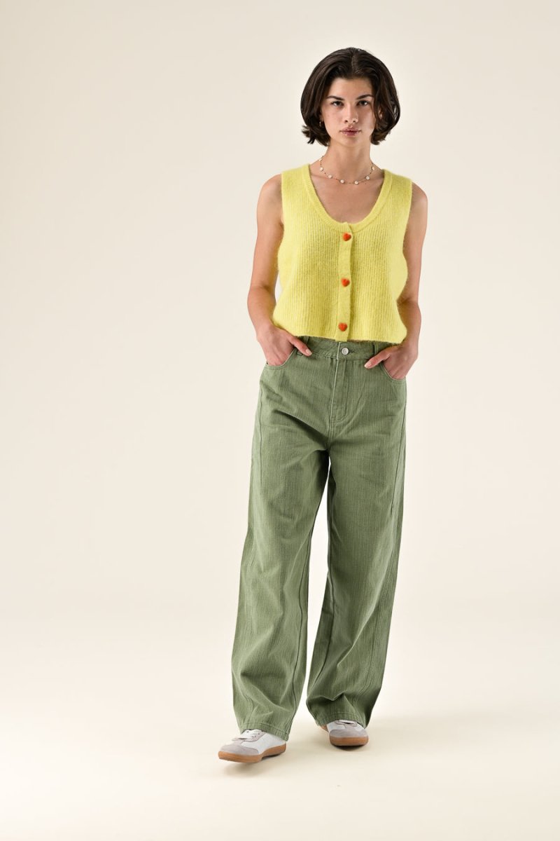 PANTALON VINCIANE KAKI - ORFEO PANTALON