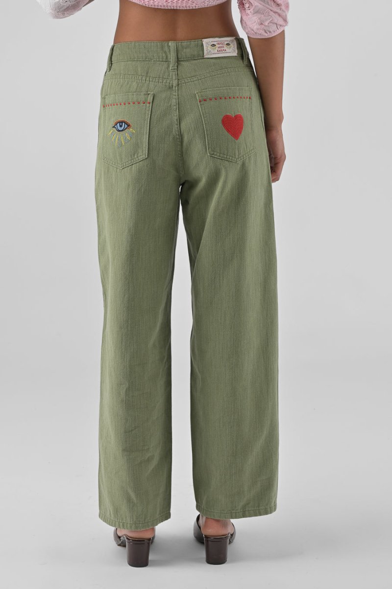 PANTALON VINCIANE KAKI - ORFEO PANTALON