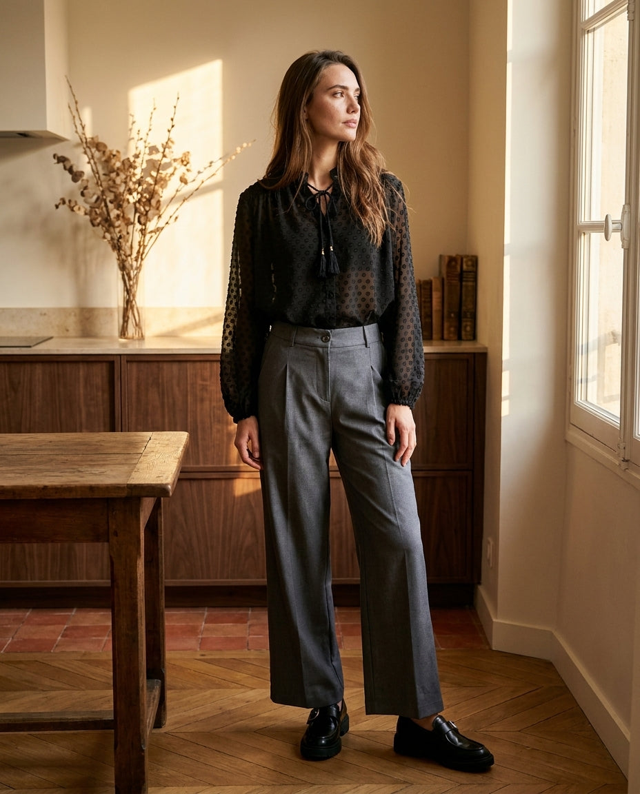 PANTALON WESLEY GRIS - MINUIT DOUZE PANTALON