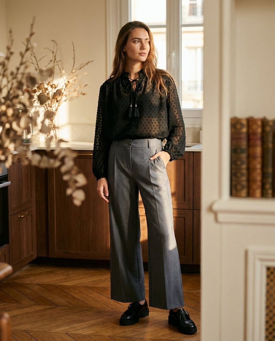 PANTALON WESLEY GRIS - MINUIT DOUZE PANTALON