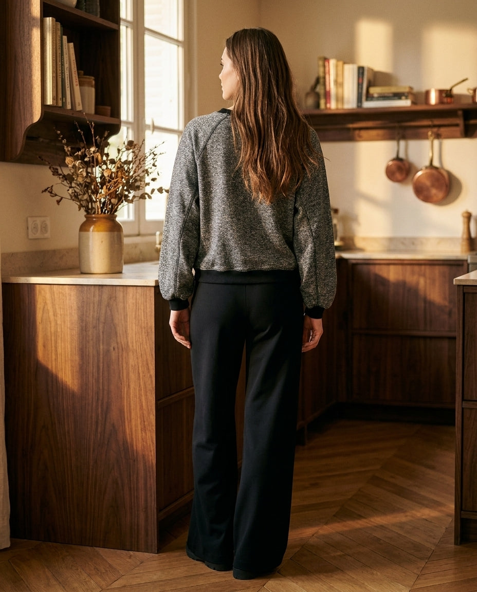 PANTALON WESLEY NOIR - MINUIT DOUZE PANTALON
