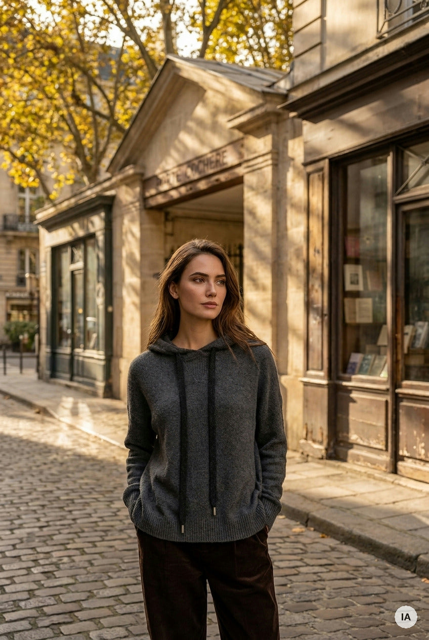PULL BARTOLA GRIS CHINE - ORFEO Pull — Image générée par IA
