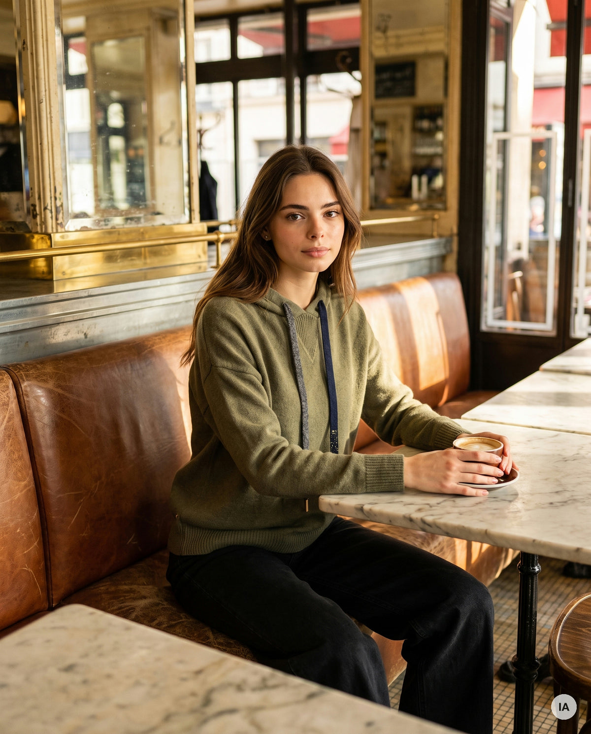 PULL BARTOLA KAKI H26 - ORFEO Pull — Image générée par IA