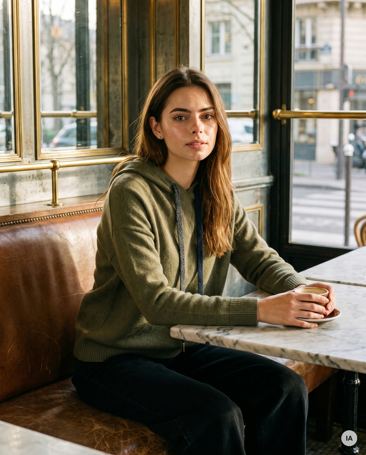 PULL BARTOLA KAKI H26 - ORFEO Pull — Image générée par IA