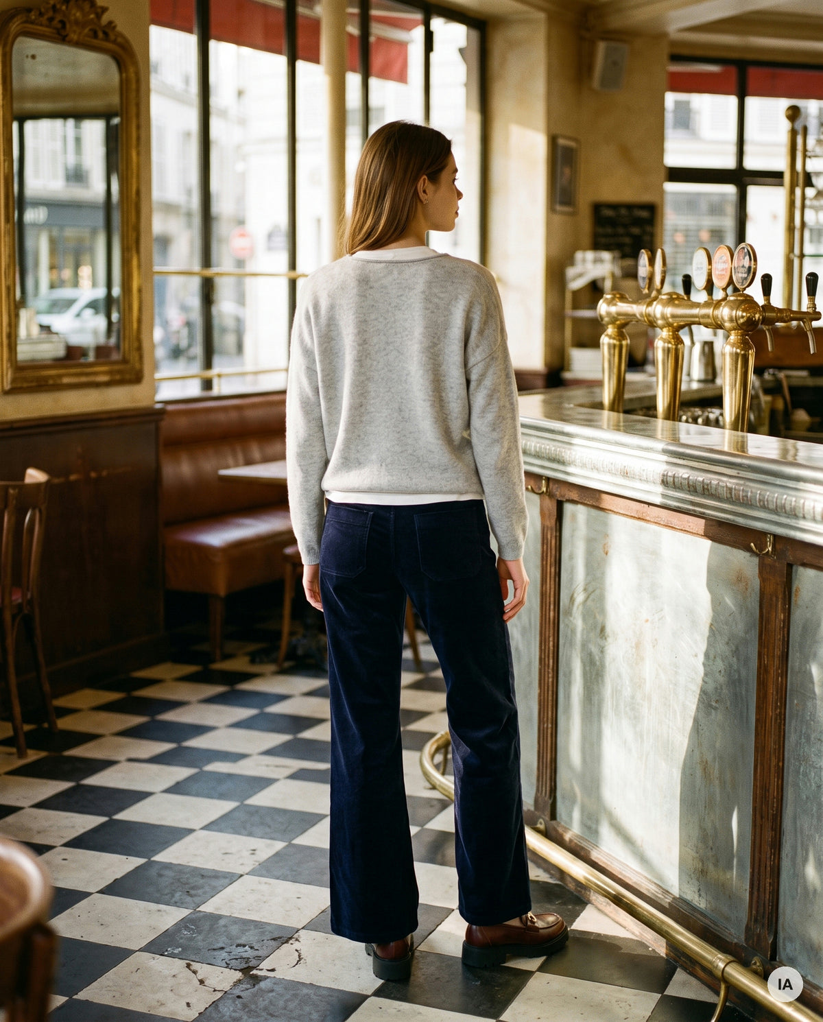 PULL BETTY GRIS CHINE - ORFEO Pull — Image générée par IA