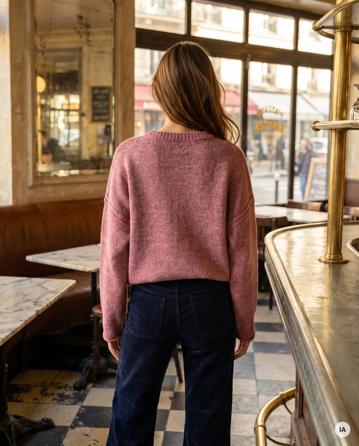 PULL CHILL VIEUX ROSE - MINUIT DOUZE Pull — Image générée par IA