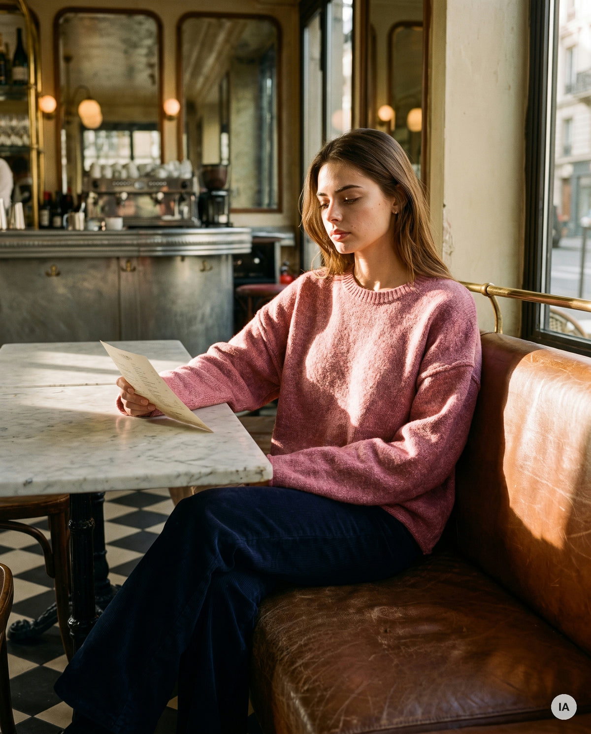 PULL CHILL VIEUX ROSE - MINUIT DOUZE Pull — Image générée par IA