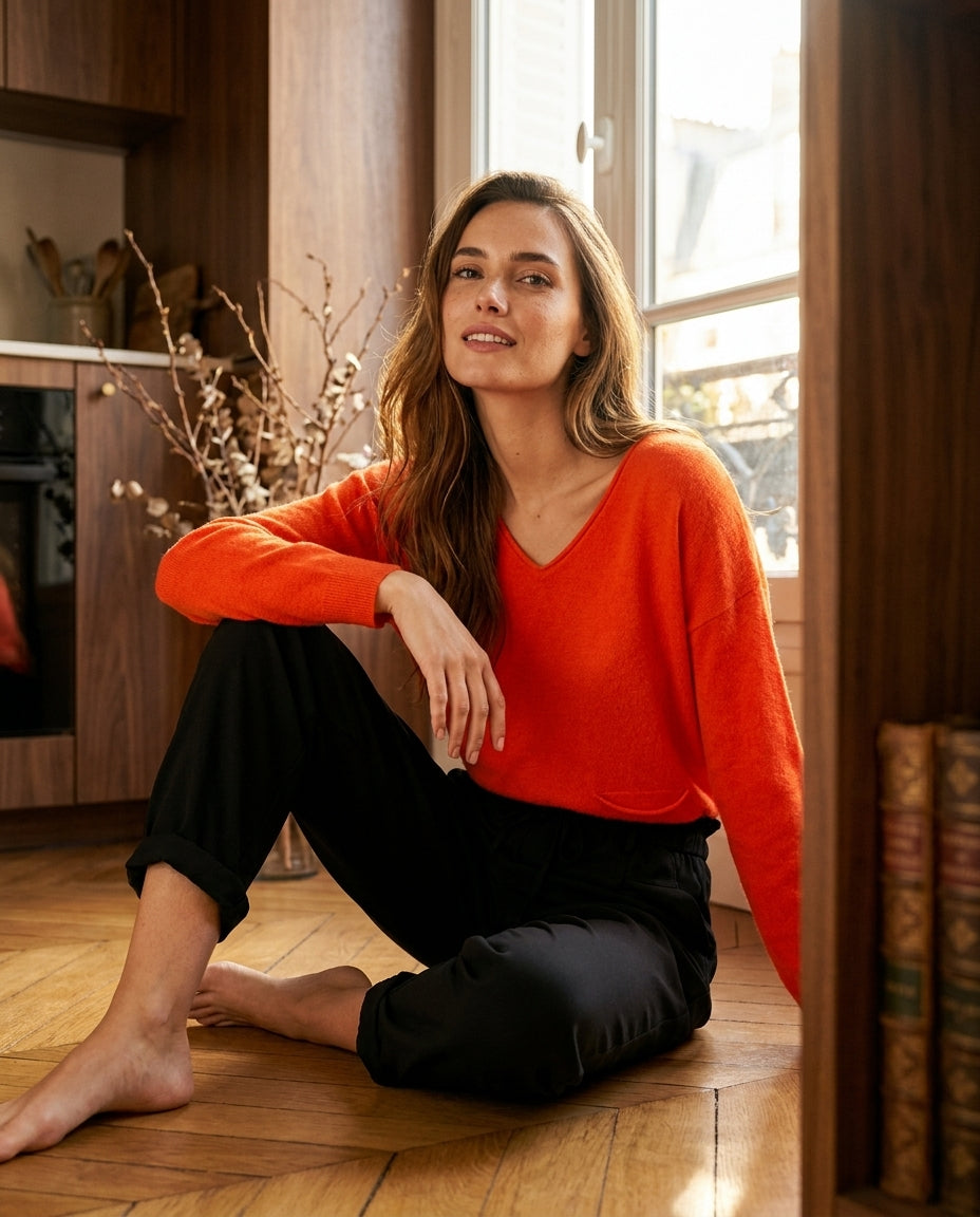 PULL IDA ORANGE - MINUIT DOUZE PULL
