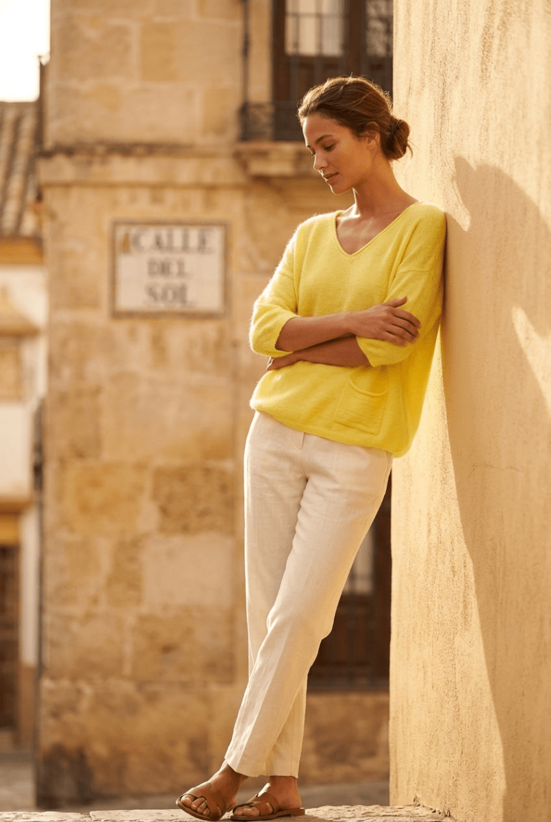 PULL IDA Jaune - RUE MAZARINE PULL