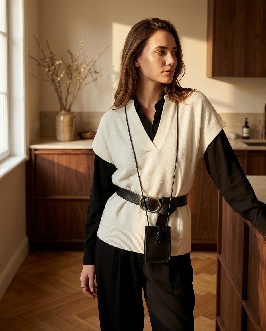 PULL JACKIE ECRU - MINUIT DOUZE PULL