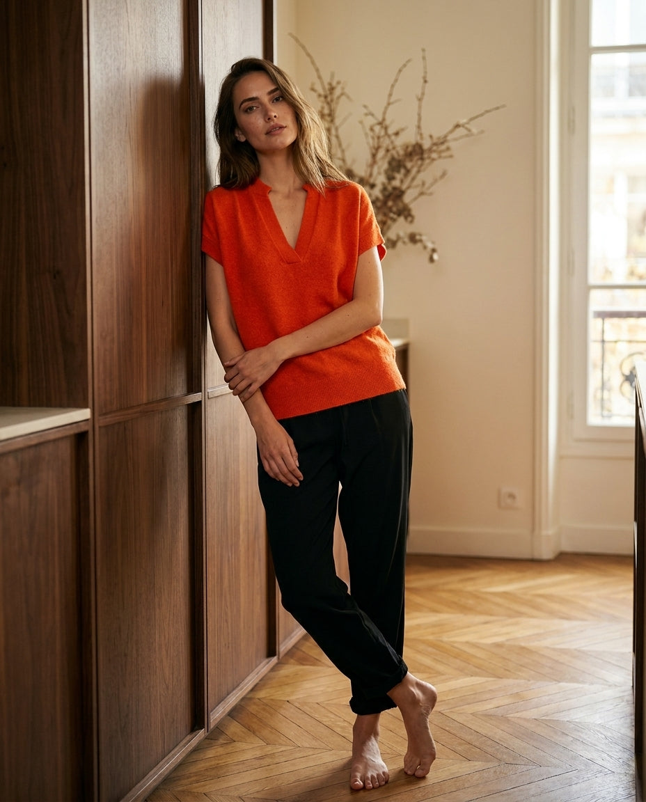 PULL JACKIE ORANGE - MINUIT DOUZE PULL