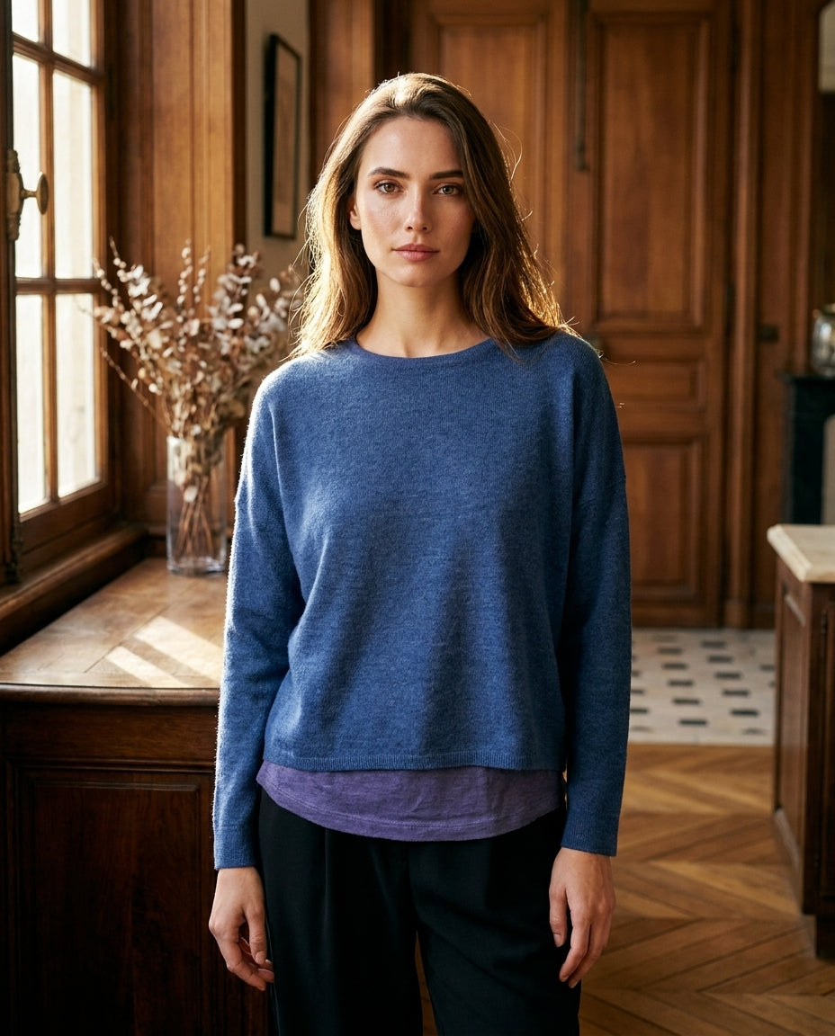 PULL LIVIA DENIM - MINUIT DOUZE PULL