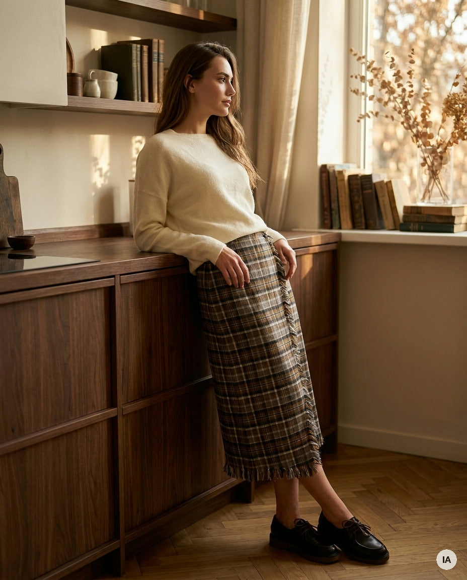 PULL LIVIA ECRU - MINUIT DOUZE Pull — Image générée par IA