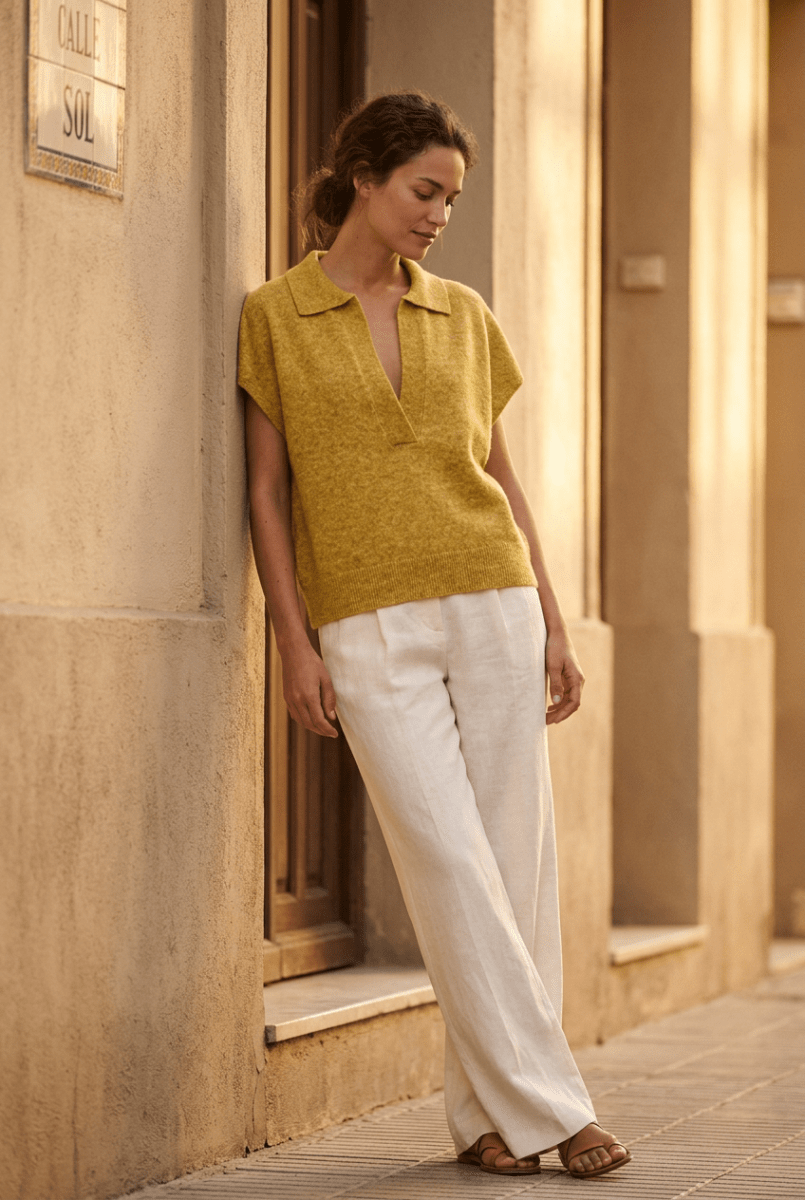 PULL MOTEL OCRE - RUE MAZARINE PULL
